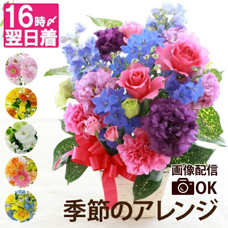 季節のフラワーアレンジメント AB・Mサイズ 』 生花｜横浜花まりか