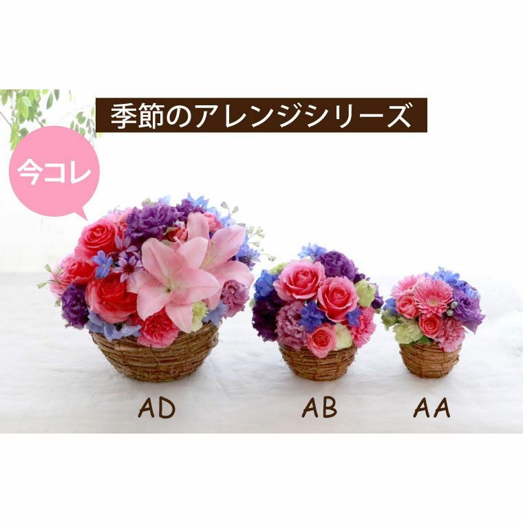 季節のフラワーアレンジメント AD・Lサイズ 』 生花｜横浜花まりか