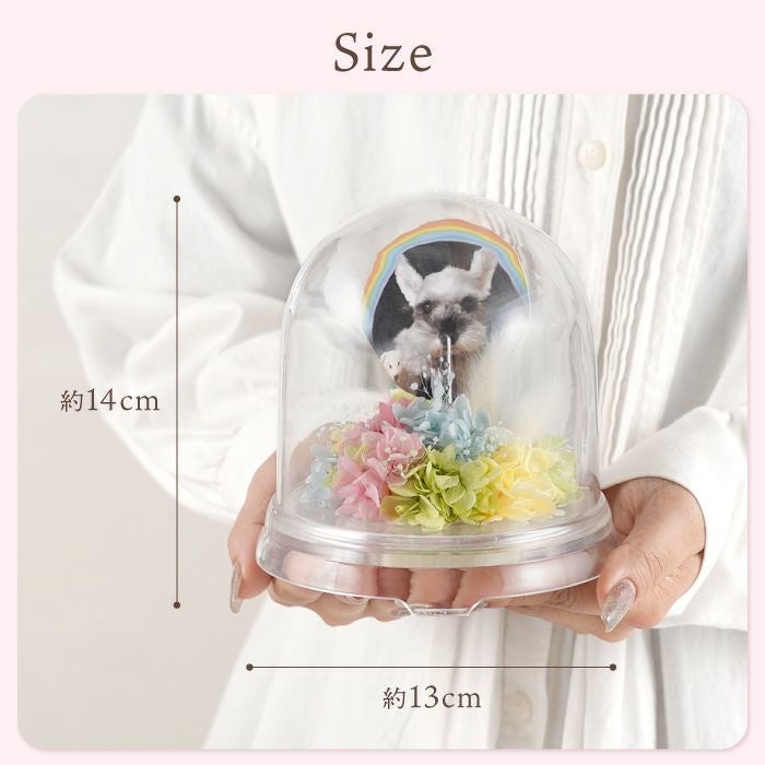 ペットちゃんのメモリーポット お供え プリザーブドフラワー