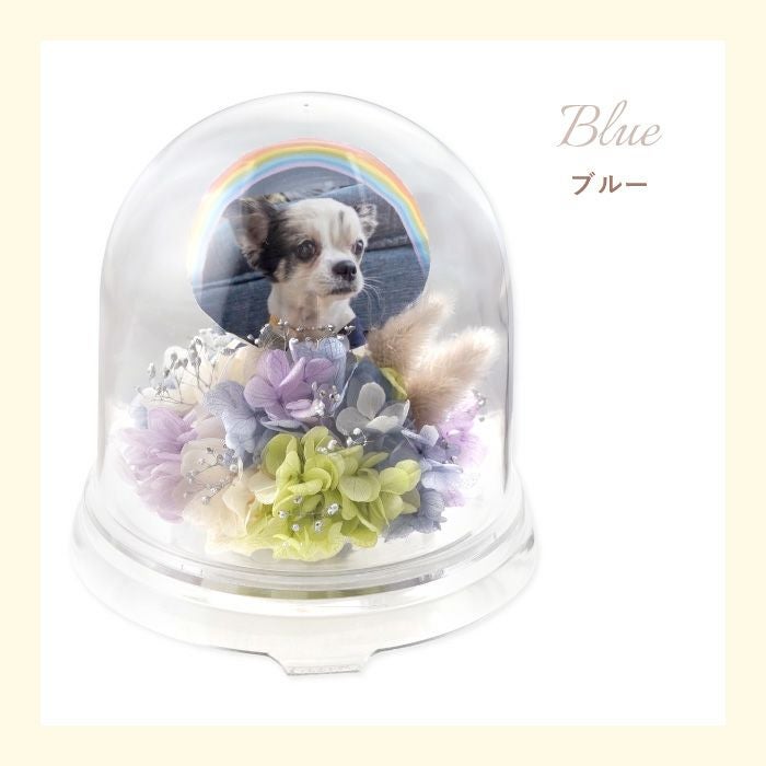 ペットちゃんのメモリーポット お供え プリザーブドフラワー