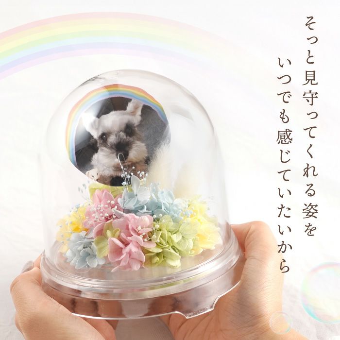 ペットちゃんのメモリーポット』 お供え プリザーブドフラワー | 横浜