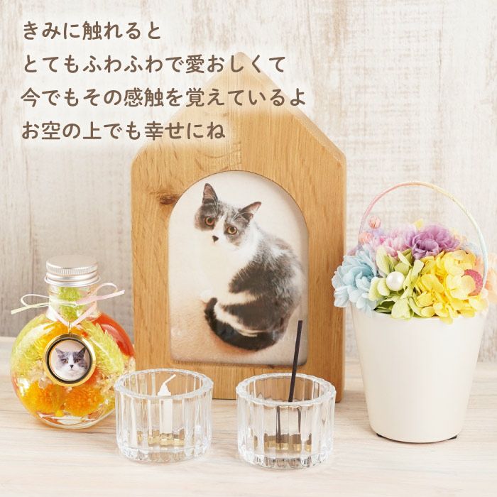 ペットちゃんのふわふわメモリーハーバリウム』 お供え | 横浜花まりか