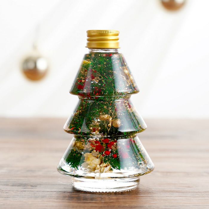 クリスマスツリーボトル』ハーバリウム｜横浜花まりか フラワーギフト店