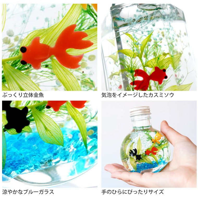 金魚ハーバリウム・Sサイズ』｜横浜花まりか フラワーギフト店