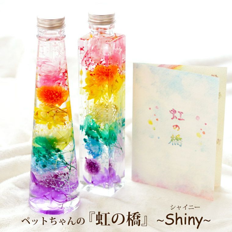 ◆ハーバリウム　専用ページꕤ︎︎·͜· ペットちゃんの虹の橋 ハーバリウム シャイニー』 お供え | 横浜花