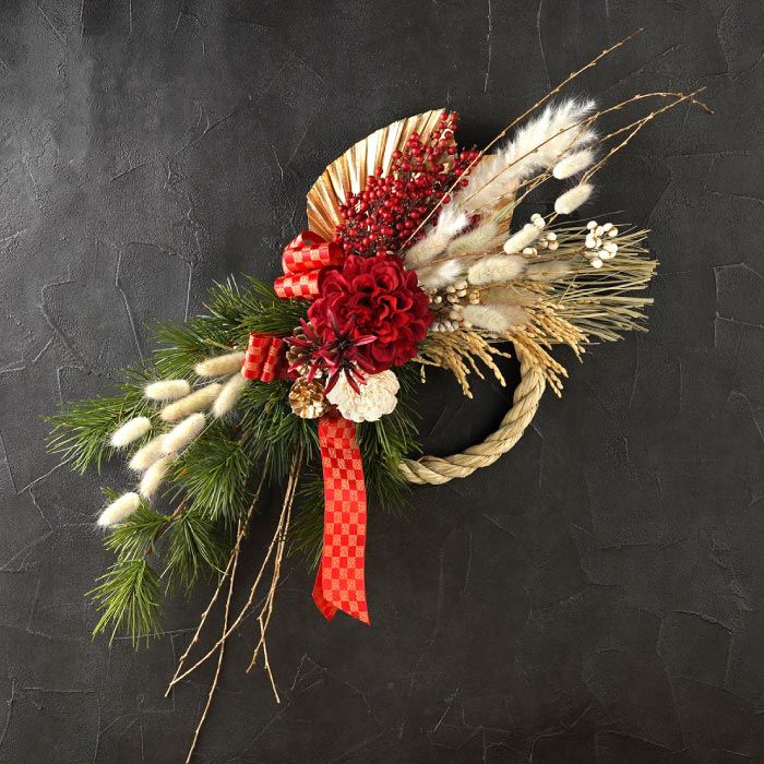 お正月の花 『お正月飾り 鳳凰・生』｜横浜花まりか フラワーギフト店