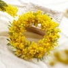 ふわふわミモザリース・25cm アーティフィシャルフラワー