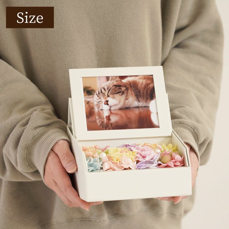 ペットちゃんの 虹の橋 フォトボックス お供え プリザーブドフラワー