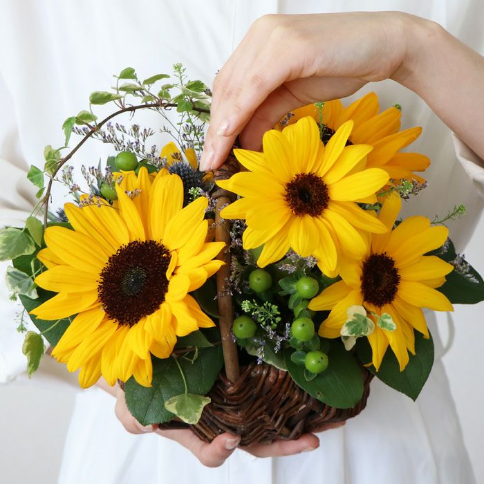Sorriso -ひまわりアレンジメントorブーケ- 』 生花｜横浜花まりか