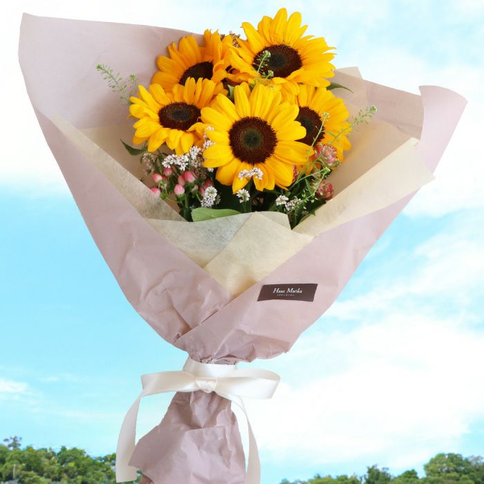 Sorriso -ひまわりアレンジメントorブーケ- 』 生花｜横浜花まりか
