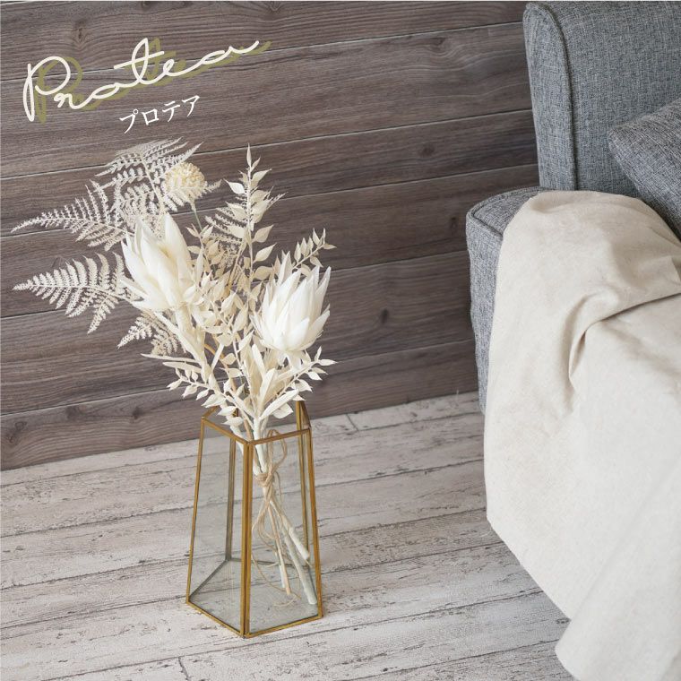 シャビーホワイトブーケ アーティフィシャルフラワー