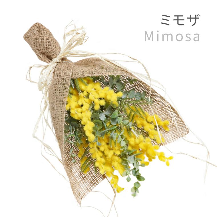 ミモザ アートスワッグ・40cm』 アーティフィシャルフラワー｜横浜花