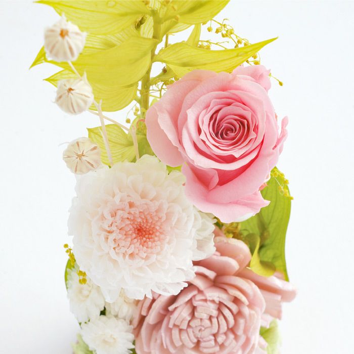 お供えフラワーボトル 2本セット プリザーブドフラワー