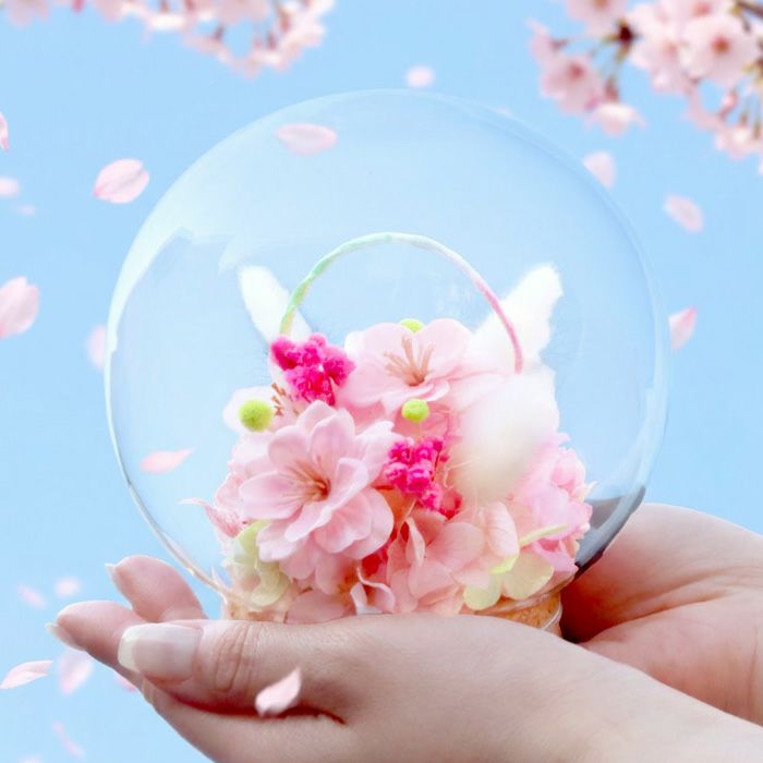 ペットちゃんの虹の橋 しゃぼん玉』 お供え プリザーブドフラワー