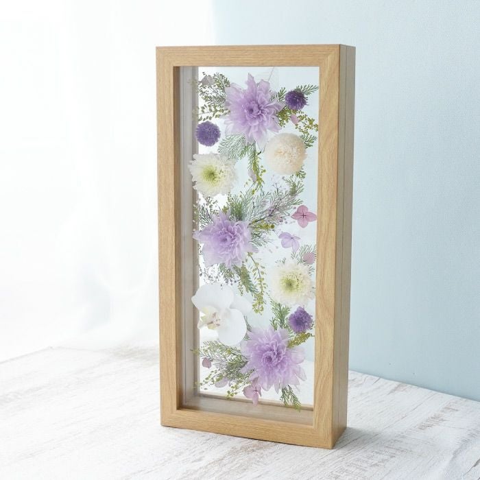 お供えガラスフレーム プリザーブドフラワー