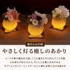 やさしく灯るお供え ミラー付LEDキャンドル プリザーブドフラワー