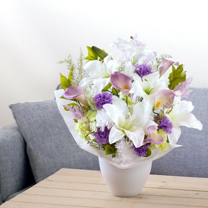 枯れないお供えアレンジ Lily』 プリザーブドフラワー | 横浜花まりか