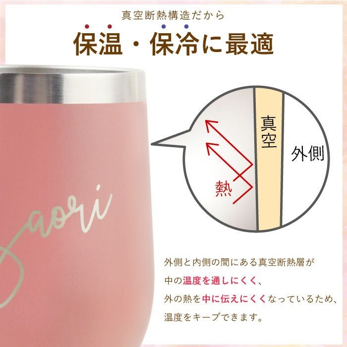 名入れ 8PPY（ハッピー）タンブラー 真空断熱 350ml 雑貨｜横浜花