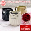 名入れ しのぎのねこマグ＆プリザブーケセット 雑貨 プリザーブドフラワー