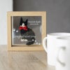 名入れ フレーム入り猫フラワー プリザーブドフラワー