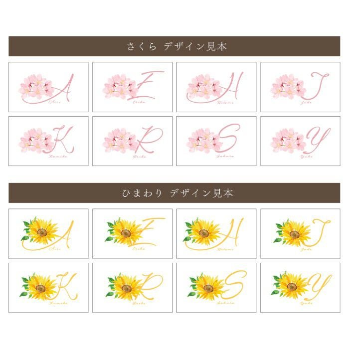 名入れOK！イニシャルポーチ花づくしギフトセット 雑貨 アーティ