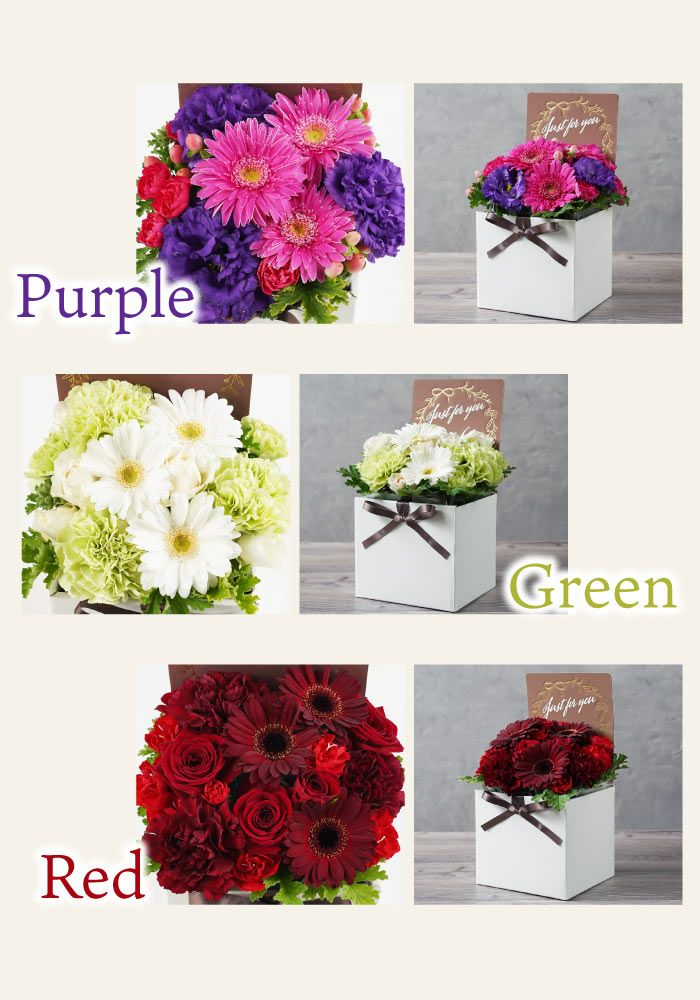 贈る相手に合わせて 選べるカラー