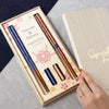 名入れ 桐箱入り KURABI 夫婦箸&箸置きセット 雑貨