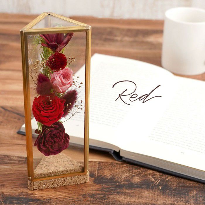 真鍮三角形ボトルフラワー