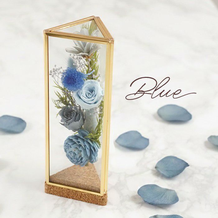 真鍮三角形ボトルフラワー